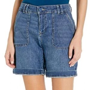 Lee Blue‎ Jean Shorts Relaxed Fit Cuffed Hem